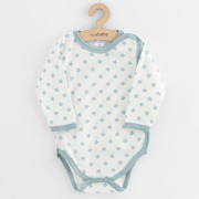 Dojčenské celorozopínacie body New Baby Classic II hviezdy mätové