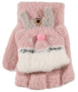 Detské odklápacie rukavice so sobíkom 7 - 8 rokov