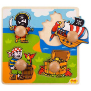 Vkladacie puzzle piráti Bigjigs Toys