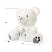 Plyšový zaspávačik medvedík s projektorom Milly Mally