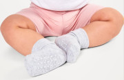 Dojčenské ponožky s protišmykom veľ. 1 (20-22) FROTÉ JEDNOFAREBNÉ
