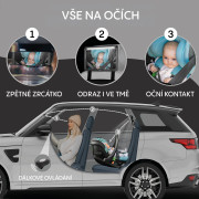 Zrkadlo s LED osvetlením Deluxe, Black