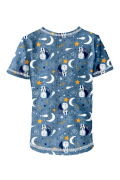 Detské tričko s krátkym rukávom Medvidci na mesiaci Wamu