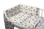 3-dielna sada mantinel s obliečkami Sny medvedíkov hnedá/biela Baby Nellys