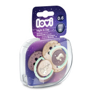 Cumlík svietiaci silikónový dynamický Night & Day 0 - 6 m, 2 ks Lovi