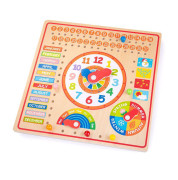 Kalendár s hodinami Bigjigs Toys