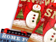 Vianočná papierová visačka/menovka na darčeky roztváracie 8 ks