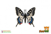 Motýľ tropický Papilio/vidlochvost feniklový zooted plast 8 cm