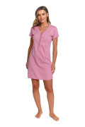 Tehotenská a dojčiaca nočná košeľa korunka ružová Doctor Nap
