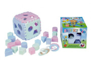 Baby set vkladacia kocka Mimi+ hryzacie krúžky v krabičke od 6 mesiacov