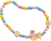 Kreatívna súprava Výroba šperkov drevené korálky Dúhová krajina 4 ks Janod Atelier