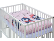 Detská postieľka s kompletnou výbavou, 120 x 60 cm, Pimpi Scarlett