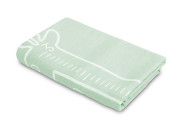 Míľniková mušelínová plienka/dečka 120x120 cm Boho Sensillo, mätová