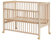 Postieľka so sťahovacím bokom Scarlett Perta - buk - ECO 120 x 60 cm2. akosť