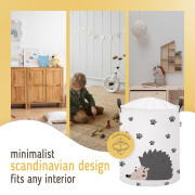 Kôš na hračky bavlnený uzatvárateľný 43 l Sipo