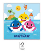 Papierové obrúsky Baby Shark 33x33 cm / 20 ks
