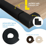 Ochranná páska penová na ochranu hrán a rohov nábytku 2 m Sipo