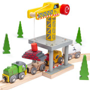 Veľký žeriav žltý Bigjigs Rail