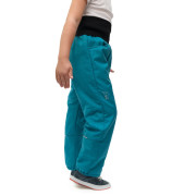 Detské softshellové otepľovačky na zimu Lamb petrolejová Esito