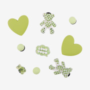 Amulety - ozdoby na topánky Amuletz Zelení medvedíky mix