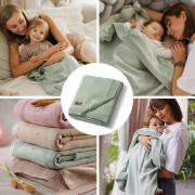 Deka z prírodnej bavlny 75 x 100 cm 0 m+ BabyOno