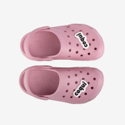 Detské nazúvaky clogsy ružové + amulet Cody Coqui