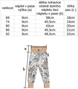 Protišmykové nohavice pre deti na lezenie víly modré