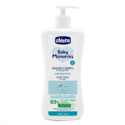 Šampón na telo s dávkovačom Baby Moments Protection 93% prírodných zložiek 750 ml Chicco