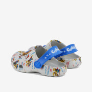 Detské clogsy nazúvaky Tlapková patrola Little Frog sivé s amuletom Coqui