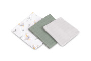 Mušelínové plienky 3 ks sada rôznych veľkostí Sensillo