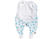 Letný bio spací vak s nohavicami delfínmi aqua Kaarsgaren