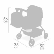 Môj prvý kočík pre bábiky s batôžkom Coco 2024 - 56 cm DeCuevas