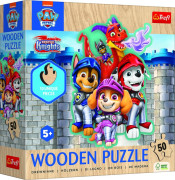 Drevené Puzzle 50 dielikov Tlapková patrola Trefl