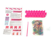 Kreatívna súprava na výrobu náramkov Loom Band 600 ks
