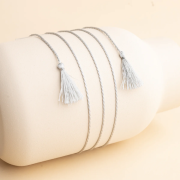 Hodvábna šnúrka k rolničkám - šedá