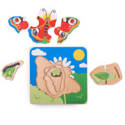 Vkladacie puzzle životné cykly motýľa Bigjigs Toys