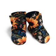 Capáčky barefoot Softshell Slnečnica čierne Esito