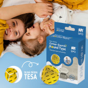 Ochrana rohov a hrán O-profil, sada 12 ks transparentná Sipo