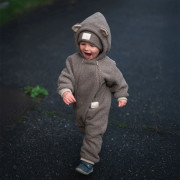 Rastúca zimná kombinéza Teddy fleece double Brown Esito
