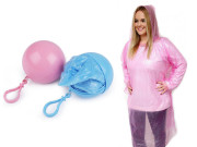 Pláštenka jednorazová v guli s karabínou