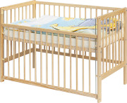 Detská postieľka s kompletnou výbavou 120 x 60 cm Scarlett Mimas