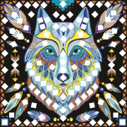 Kreatívna sada Maxi Mandaly pre priateľov Mozaika 8 ks Janod Atelier