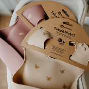 Podbradník silikónový Take&Match 6 m+ Petite & Mars