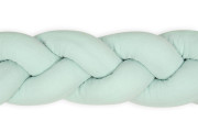 Mušelínový mantinel vrkoč 200 cm Babymatex – chránič do postieľky Mint