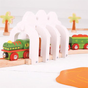 Dinosaurie vláčik + 3 koľaje Bigjigs Rail