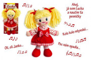 Slovensky spievajúca handrová bábika Lucka 30 cm