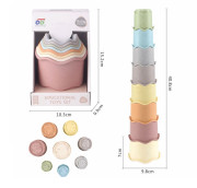 Stohovacie kelímky 8 ks Ziro