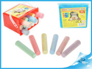 Kriedy farebné na chodník veľké 15ks v plastovom vedre