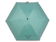 Dievčenské mini skladací UV dáždnik s taškou