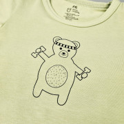 Tričko tenké KR obrázok Outlast® sv.matcha Veľ. 122